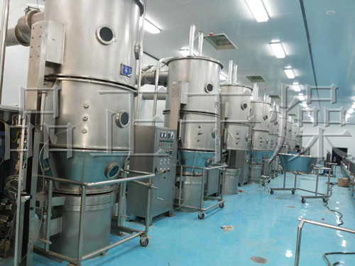 广州某客户沸腾制粒干燥机正式投入生产